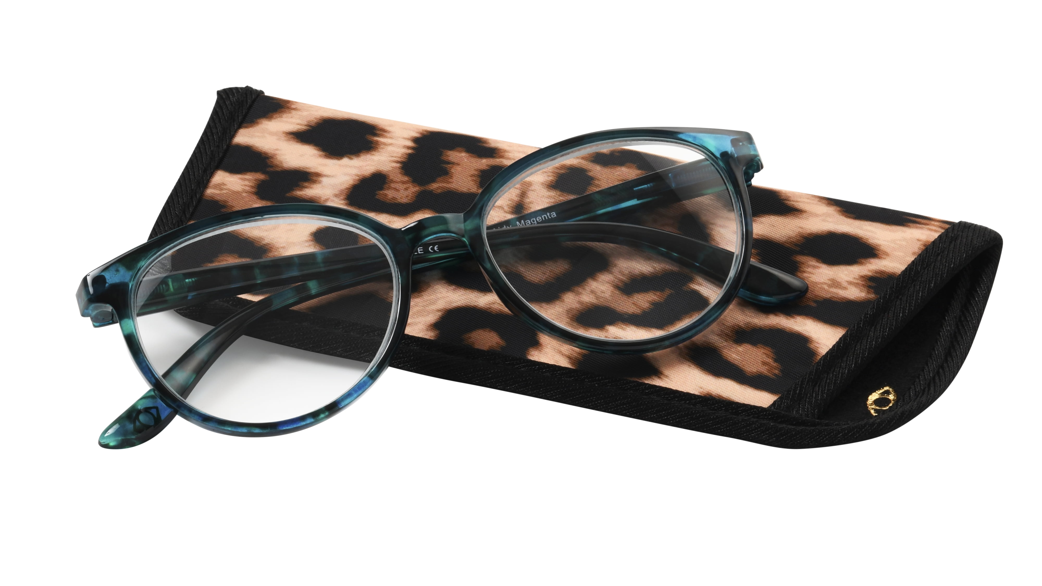 Sofia Vergara Teal Tortoise Round Reader 1.50