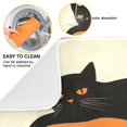 thumbnail image 3 of Yayeee Dish Drying Mat for Kitchen Counter Ultra Absorbent Easy Clean Pad 18x16", Black Cat Orange Ball, 3 of 7