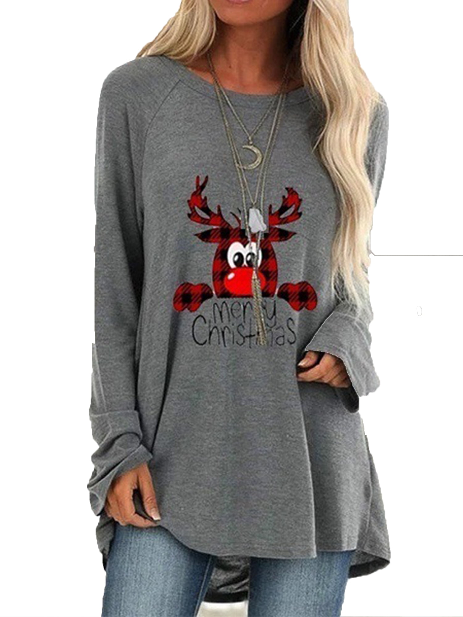 Loose Tee Shirt Blouse Pullover Plus 