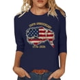 thumbnail image 2 of ibiyuan America 250 Shirt T Shirts for Women Trendy Round Neck 250th Anniversary Usa Casual Short Sleeve Independence Day Funny Shirts Womens Tops Casual, 2 of 4