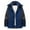 Navy, variant on AOOCHASLIY 2023 Men Fall Coat Unisex Long-sleeved Hooded Windproof Waterproof Thickened Outdoor Sports with Pockets Zipper Warm Jacket