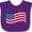 Purple, variant on Inktastic Grunge American Flag Boys or Girls Baby Bib