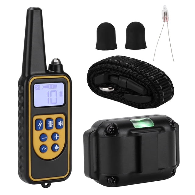 Collar de entrenamiento para mascotas, Collar eléctrico con vibración para perros con Control remoto recargable a prueba de agua