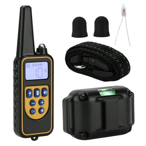 Collar de entrenamiento para mascotas, Collar eléctrico con vibración para perros con Control remoto recargable a prueba de agua
