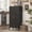 Black-47"H, variant on 47"H Metal Storage Cabinet Kitchen Pantry Cabinet With Adjustable Shelves for Kitchen,Living Room,Dining Room,Office,White