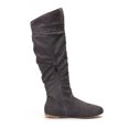 thumbnail image 7 of Tejiojio Clearance Women's Shoes Fashion Retro Solid Color Ethnic Style Flat Bottom Female High Boots, 7 of 7