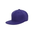 thumbnail image 1 of Top Headwear Flat Bill Adjustable Snapback Cap - Purple, 1 of 2
