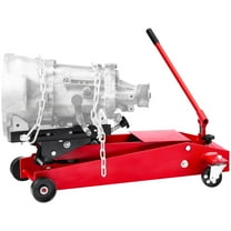 KFFKFF Low Profile Floor Jack, 1000 lbs / 0.45 Ton Capacity, Telescoping Transmission Jack with 6.3-25.2 in Lift Range, 360° Swivel Front Wheels, Durable Hoist for Garage or Workshop Use