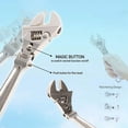 thumbnail image 3 of AOOOWER Multifunctional Ratchet Wrench with 180° Rotating for Head Tool Steel Crescent Wrenches for Repair Bath Hydroelectric, 3 of 10