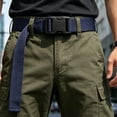 thumbnail image 3 of LONKITO Mens Belts Elastic Waist Casual Versatile Nylon Canvas Belt for Work Outdoor Hiking Training, 3 of 5