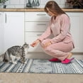 thumbnail image 3 of 2 Piece Black Boho Kitchen Rug Set: Non-Slip, Washable, Perfect Kitchen Mats for Floor - Upgrade Your Kitchen Decor Now, 3 of 7