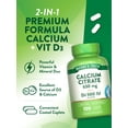 thumbnail image 5 of Calcium Citrate 630mg with Vitamin D3 (500 IU)  | 100 Caplets | For Men and Women | by Nature's Truth, 5 of 7