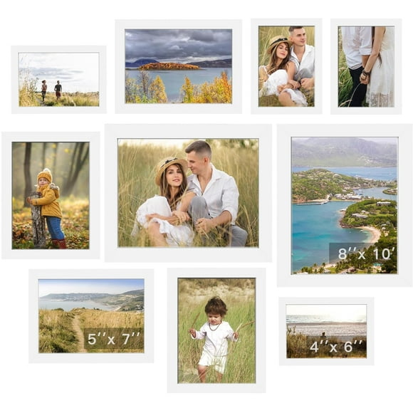 Marcos de fotos Rexllon, collage de fotos, decoración de pared, 10 unidades
