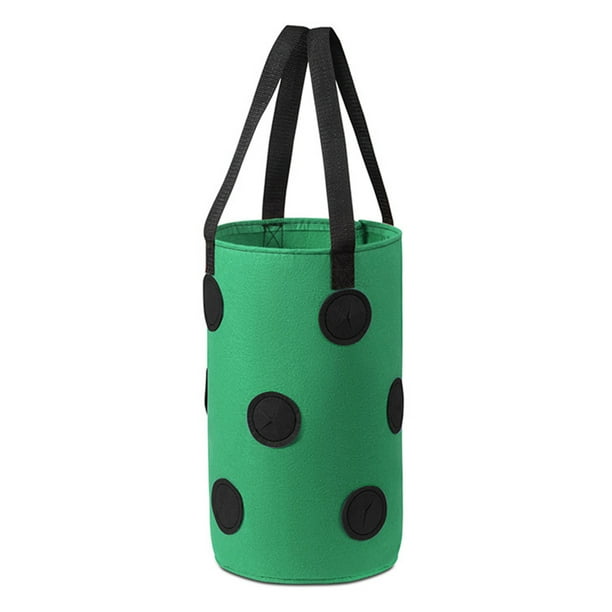 Okwish Upside Planting Bag Grow Planter Bags Tomato Turvy Garden Pot Hanging Non Woven Unique Design Save Space Strawberry Down Walmart Com Walmart Com