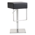thumbnail image 1 of TOV Furniture Seville 25" Réglable Tissu Contemporain Tabouret en Noir, 1 of 10