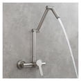thumbnail image 1 of Brass Folding Faucet Wall Mounted Pot Filler Faucet With Three Section Extension Hot And Cold Mixer Tap Single Handle ,bar Laundry RV Farmhouse, 1 of 7