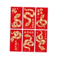 thumbnail image 4 of KLKCMS 6Pcs Chinese New Year Envelopes Hongbao Money Red Packet for Holiday Present C, 4 of 9