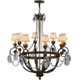 thumbnail image 5 of Meyda 142692 39 in. Antonia 8 Light with Crystals Chandelier, French Bronze - Victorian Fabric, 5 of 5