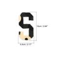 thumbnail image 2 of Uxcell Letter S Chenille Stitch Sew On Letter Patch Camouflage White 3.9" Chenille Embroidered Camo Letter Patch, 2 of 6