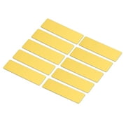 Uxcell 2.73 x 0.78inch Engraved Name Tags Kit,10pack Blank Badge with Pin,Gold Tone