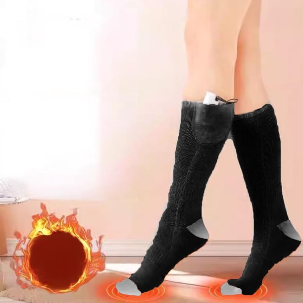 Calcetines Calefactables Con Batería Recargable De 5000mAh, Calcetines Eléctricos Con 4 Ajustes De Temperatura Para Hombres Y Mujeres