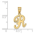 thumbnail image 3 of 14k Yellow Gold R Script Initial Pendant, 3 of 5