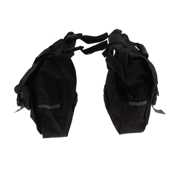 2 Piezas de Alforjas Duraderas para Motocicleta, Alforjas para Asiento Trasero, de Bolsa Zulema Bolsas de la portadora del asiento trasero de la bicicleta