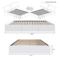 thumbnail image 4 of Lit blanc Aura de Nexera avec 3 tiroirs, 4 of 8