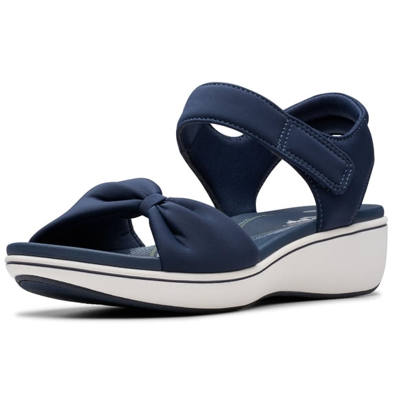 Sandalia Clarks Breeze Rae Sara Textil Azul Marino Talla 8.5 M