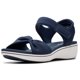 thumbnail image 1 of Sandalia Clarks Breeze Rae Sara Textil Azul Marino Talla 8.5 M, 1 of 7