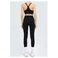 thumbnail image 5 of SKQIT Women's 2 Piece Workout Set Ruched Longline Sports Bra & High Waisted Leggings Removable Pads Yoga Pilates Outfit, 5 of 7