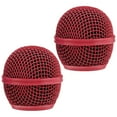 thumbnail image 1 of unbranded 2Ud Mic Metal Microphone Grill Cover Rojo Para Reemplazo Fácil Y Protección Contra Contaminantes, 1 of 7