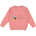 thumbnail image 2 of Inktastic Cute Flying Bumble Bee Toddler Sweatshirt, 2 of 4