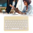 thumbnail image 1 of Clavier pour Tablette IOS, Clavier à Pavé Tactile à Grand Compatibilité Connexion Stable pour Tablette pour PC Jaune, Bleu, Rose, Vert, Cyan, 1 of 7