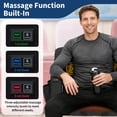 thumbnail image 3 of Garvee 25" Wide Massage & Heated Stadium Seats, 3 Level Heating, 6 Adjustable Angle, 2 Pack, Black, 3 of 8