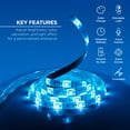 Merkury Innovations Smart Wifi Advanced Led Strip Merkury Innovations 10ft Smart RGBW Strip Lights, Trimmable, Wi-Fi