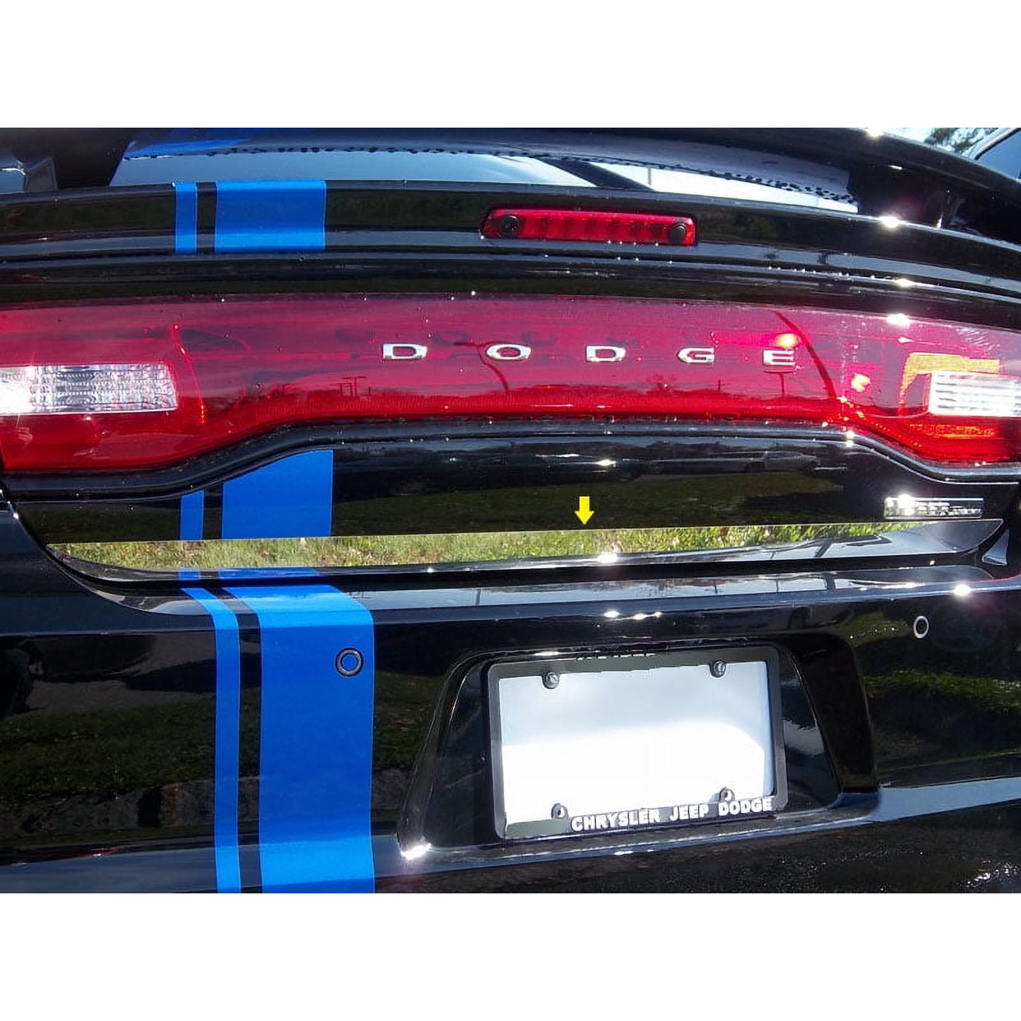 Stainless Steel Rear Deck Accent 1Pc Fits 2011-2020 Dodge Charger RD51910 QAA