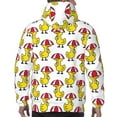 thumbnail image 7 of Naloa Rubber Duck Chicken Bird Men's Casual Hooded Collar Drawstring Hoodies Pullover Sweatshirts Casual Long Sleeve Shirts-X-Large, 7 of 7