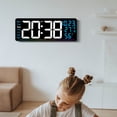 thumbnail image 5 of Colorful LED Clock With Multiple Functions Including Time Date And Temperature Display Customizable Brightness, 5 of 9