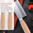thumbnail image 2 of 2Sets Replacement Wood Metal Cutter Handle Suitable for Cook and Chef in Home Cooking and Restaurant Use, 2 of 8