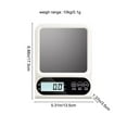 thumbnail image 3 of Digital Kitchen Scale | 0.1g Precision Gram Scale for Baking & Food | Rechargeable Electronic Weighing Scale with Tare Function | 1-Piece White Small Food Scale, 3 of 6