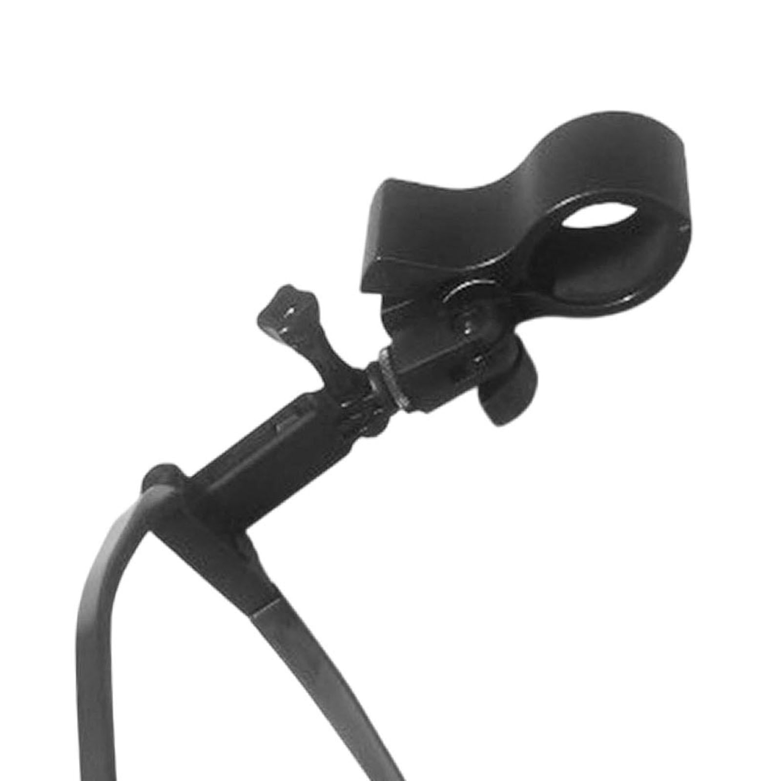 MERIGLARE Neck Mic Holder Handsfree Microphone Stand Mount Accessories Adjustable Clamp Lightweight pp Material Suitable for Classroom Performance Teacher Singer style A