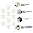 thumbnail image 3 of FRCOLOR 10 PCS Serving Pail Small Iron Bucket Small Plant Bucket Child 6.2X6.2CM White, 3 of 8