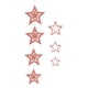 thumbnail image 1 of Billuyoard 7 piezas de decoraciones de estrellas colgantes de estrellas colgantes ahuecados adornos decorativos para el Festival de actividades Kits de decoración para fiestas Oro rosa Billuyoard HA002208-07, 1 of 1