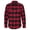 Red/ Black, variant on Burnside Men's Plaid Flannel Shirt