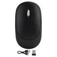 thumbnail image 1 of Souris optique sans fil, DPI réglable, rechargeable, périphérique externe pour ordinateur avec récepteur USB, noir, 1 of 4
