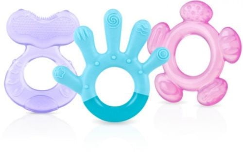 Nuby 3 Stage Teether Set, Colors May 