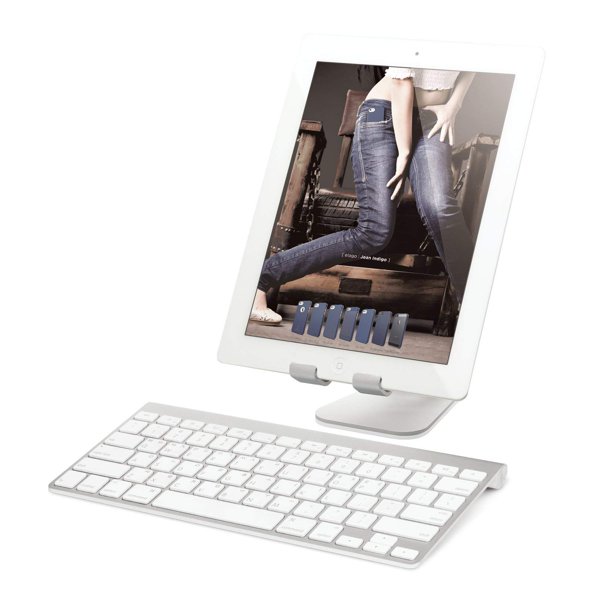 Soporte para Tablet elago P2 de Aluminio Ergonómico con Gestión de Cables Plata