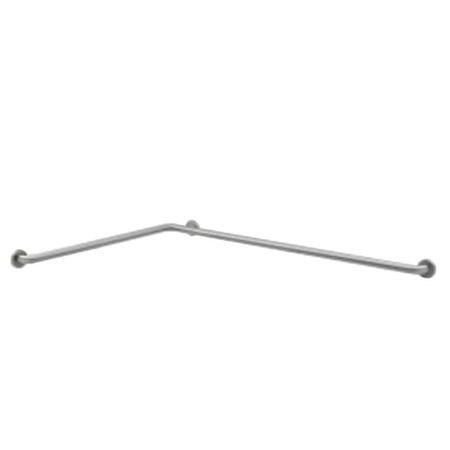 Bobrick B-5897.99 - 1-1/4" Diameter Two-Wall Toilet Compartment Grab Bar, Peened