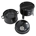 thumbnail image 4 of Vertical Outdoor Smoker BBQ Grill, Portable Roaster Pellet BBQ Meat Cookerm, Outdoor Small Charcoal Grills for Backyard Patio Barbecue, Outdoor Smoking, Camping BBQ, Outside Cooking, 4 of 8